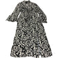 Abstract Print Dress UK12 Women's Long Sleeve