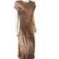 Branded Stylish Brown Maxi Dress UK Size 16 Women's Casual Loose Fit Sleeveless