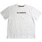 AllSaints Unisex T-Shirt White Casual Short Sleeve Classic Fit 4-5 Years