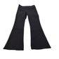 Premium Black Flared Trousers Size 12 Women's Cotton Stretch Casual Wear