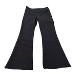 Premium Black Flared Trousers Size 12 Women's Cotton Stretch Casual Wear