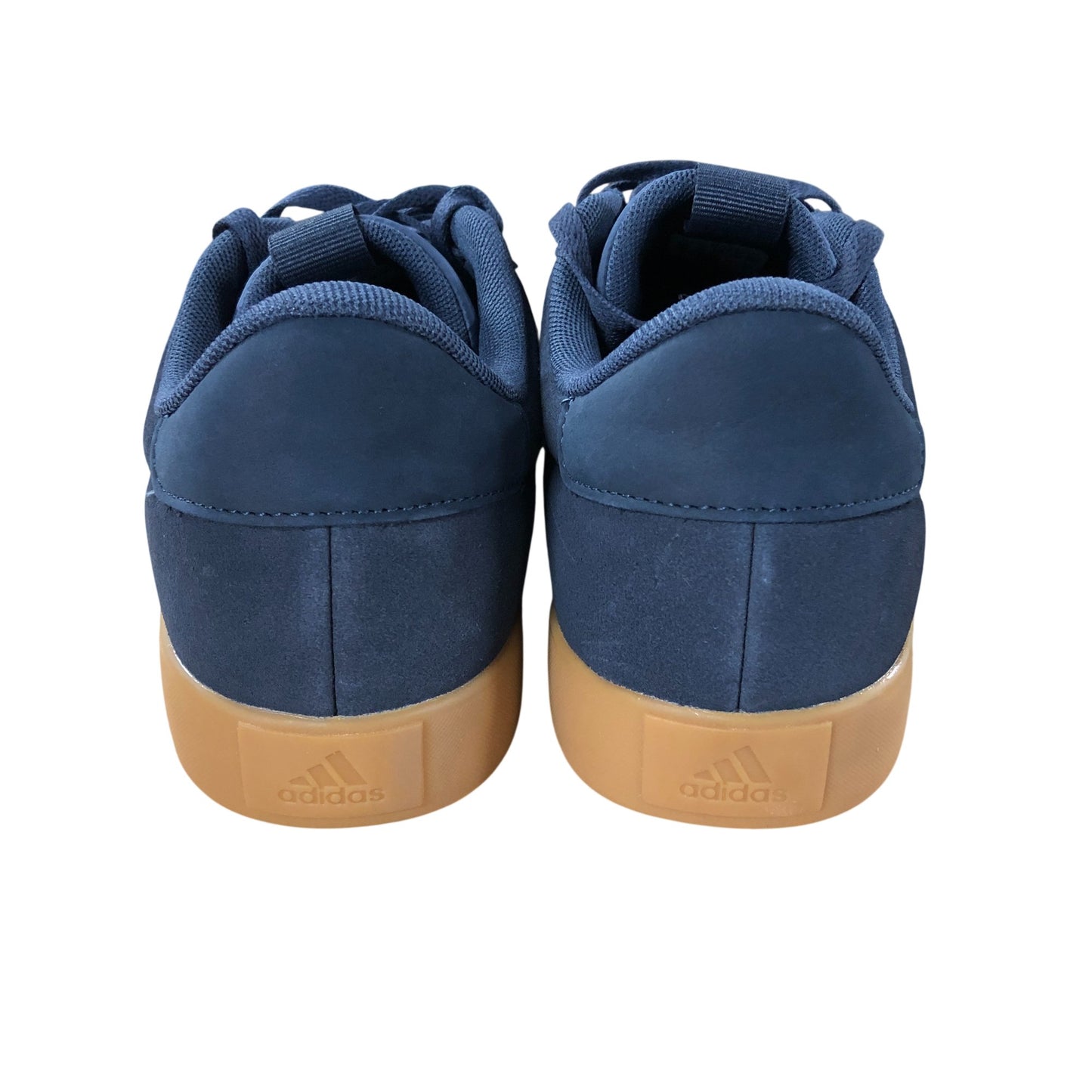 Adidas VL Court 3.0 Trainers UK10 Men's Suede Navy/Off White Casual Sneakers