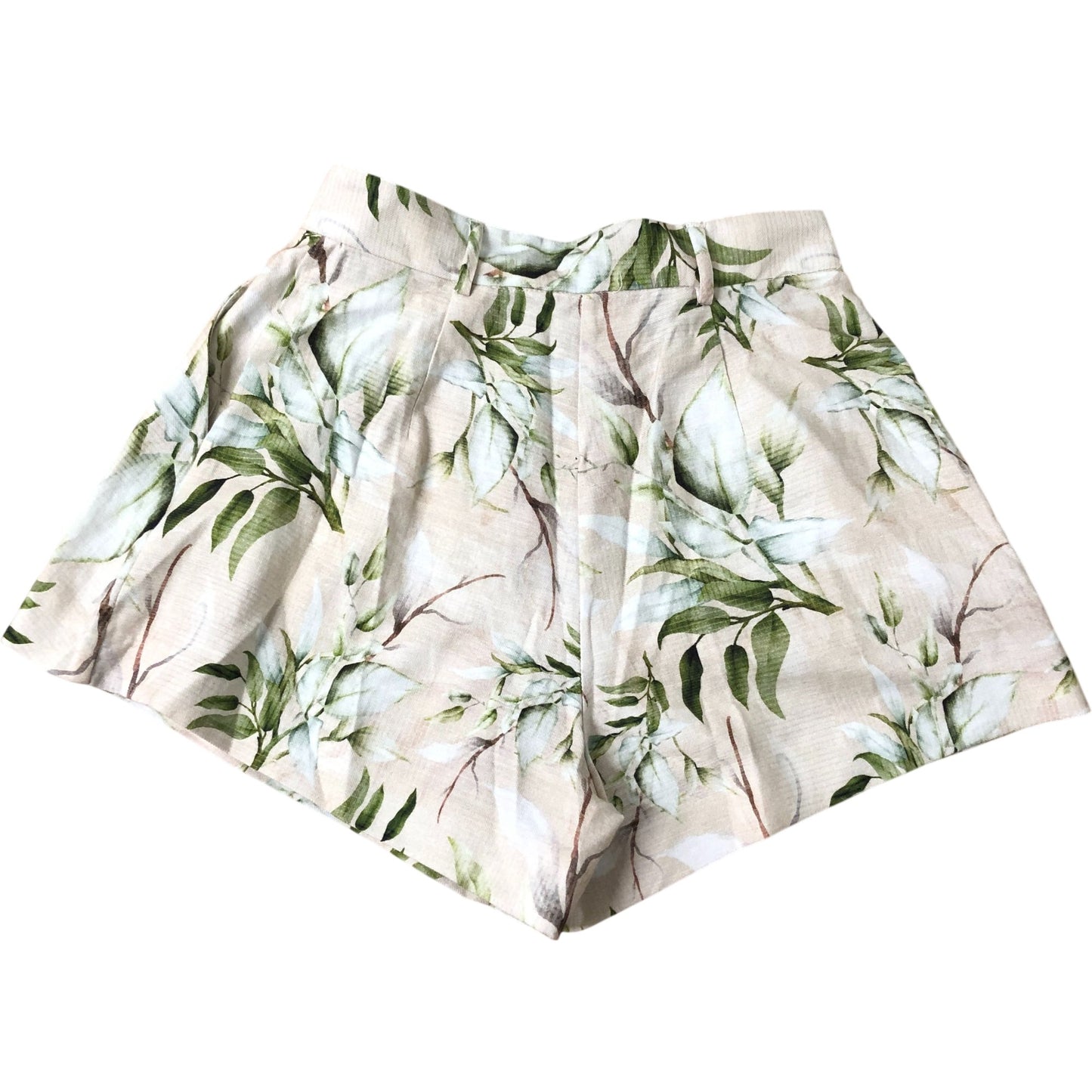 River Island Floral Print Shorts UK6 Women's Standard Fit Lightweight Style
