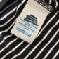Striped Top Women's Long Sleeve Black White Cotton Casual Tee Size 10