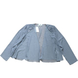 Gina Bacconi Women's Lilac Sheer Cardigan with Sequin Embellishments Size 20