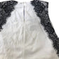 River Island Sleeveless Lace Trim Top Women's Elegant White Black Medium