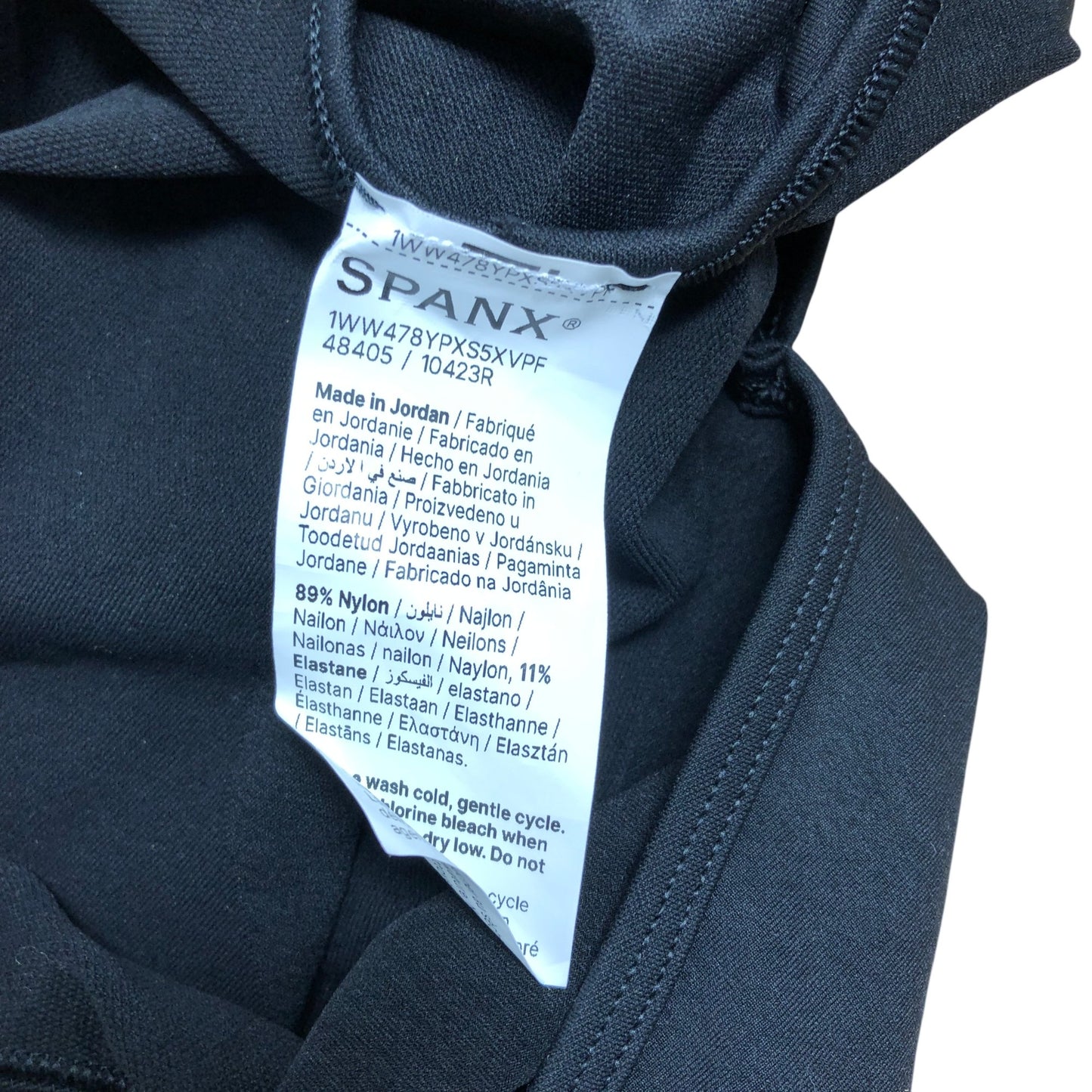 Spanx Activewear Top Size M Women's Black Nylon Blend Tank Top