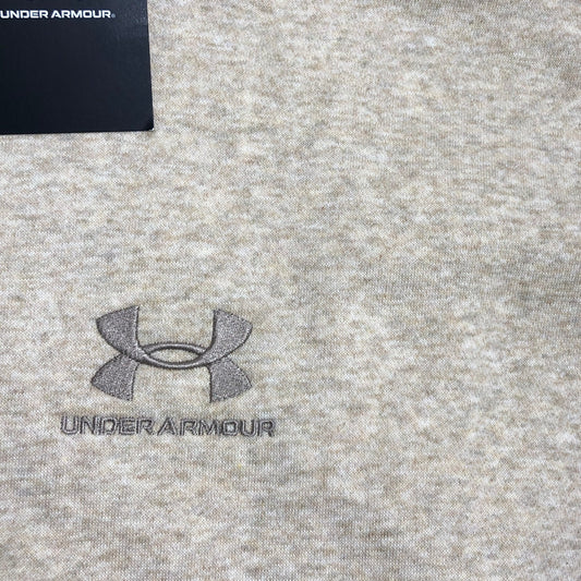 Under Armour Icon Fleece Hoodie Women’s Large LG Light Beige Sportswear