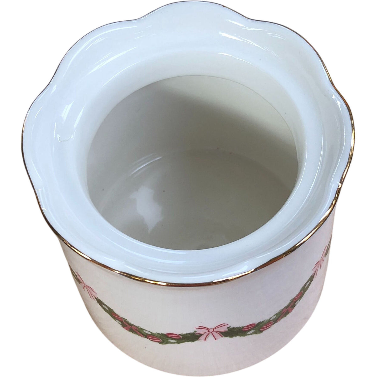 Ceramic Christmas Sugar Jar Garland Decoration