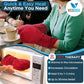 MEDCOSA Reusable Flaxseed Microwave Heated Oven Mitts Comfortable Kitchen Safety