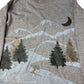 Sweatshirt Women’s Glitter Mountain Design Size L Casual Long Sleeve