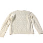 Cream Cable Knit Sweater Women's Size Small Soft Chunky Knit Jumper