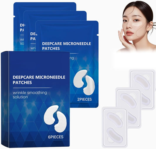 Deepcare Microneedle Patches 6 Pieces For Eye Wrinkle Smoothing 2 Packs