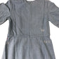 Denim Jacquard Monty Dress Women's Blue Puff Sleeve Size 6