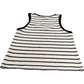 River Island Stripe Tank Top UK Large Women's Casual Knit Black Cream