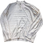 Crew Clothing Half Zip Sweater Men's Size Medium Cream Striped Knit Pullover