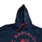 FC Barcelona OTH Hoody Size Medium Men's Navy Cotton Blend