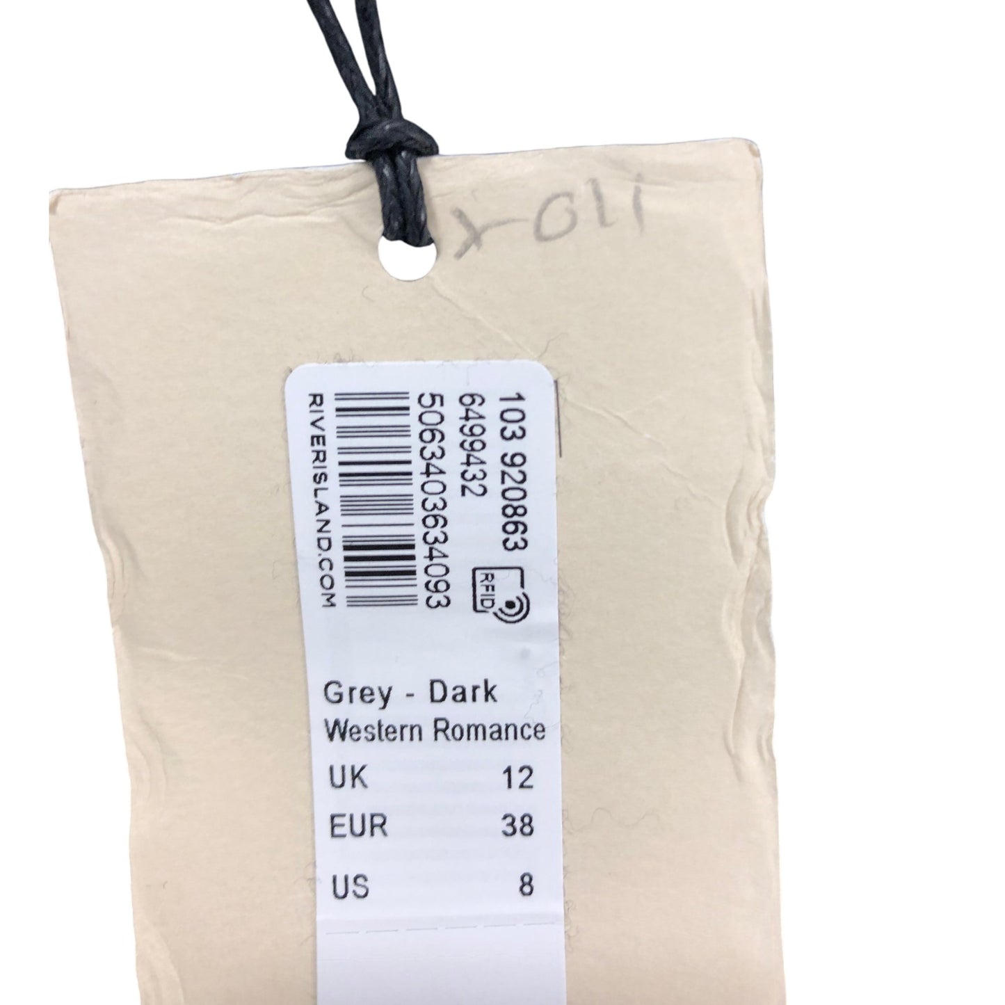 Rivers Island Grey Pencil Skirt UK 12 Women's Stretchy Jersey Elastic Waist