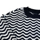 Crew Clothing Company Wavy Navy & White Jumper Size 14