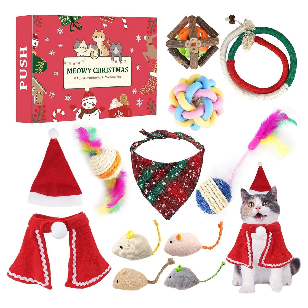 Meowy Christmas 12 Days Of Purr-fect Surprises Cat Advent Calendar