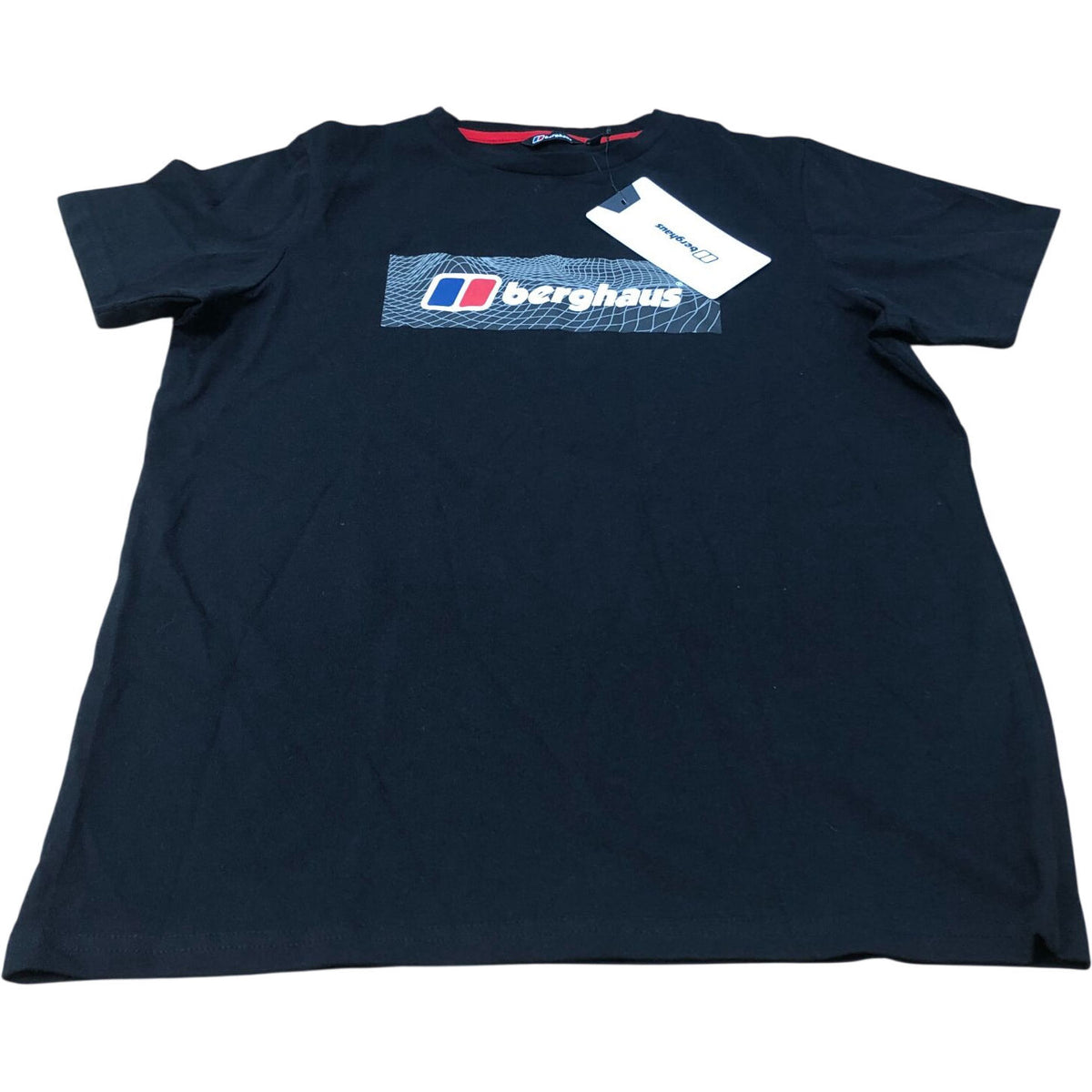Berghaus Black T-Shirt Boys Short Sleeve Logo Cotton Size 13 Years