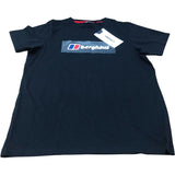 Berghaus Black T-Shirt Boys Short Sleeve Logo Cotton Size 13 Years