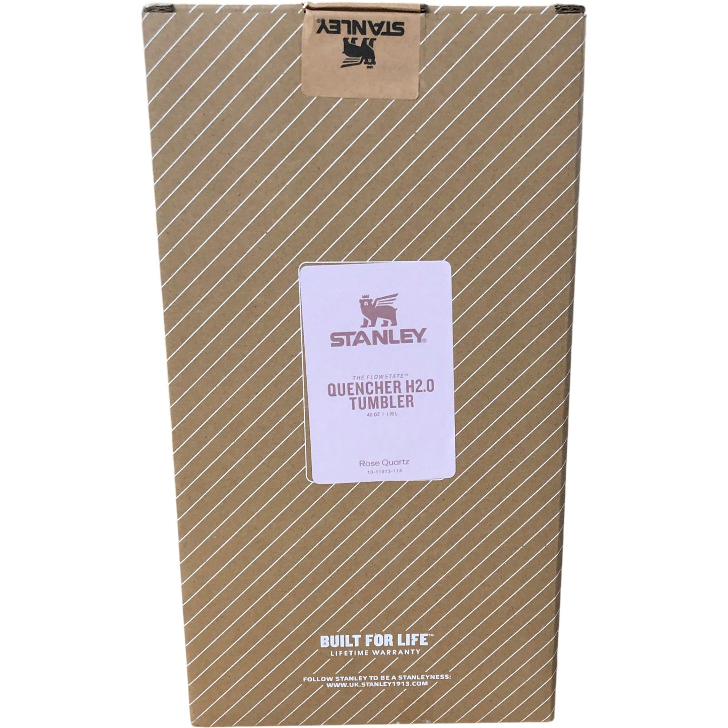 STANLEY Quencher H2.0 FlowState Tumbler 40oz Rose Quartz Double Wall Insulation