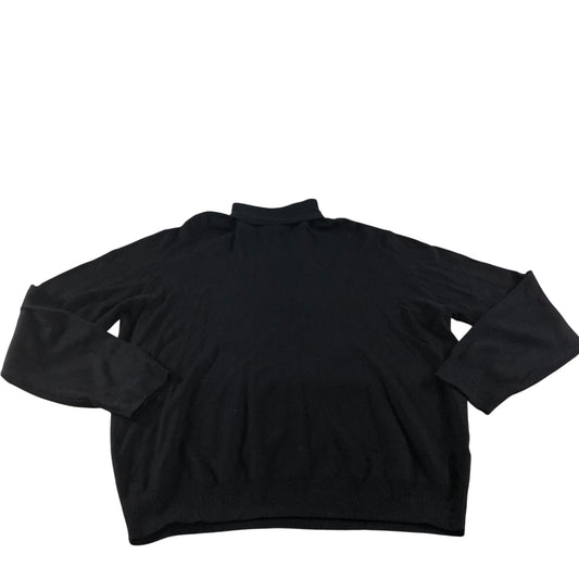 River Island Black Turtleneck Sweater XXL Men's Viscose Blend Jumper