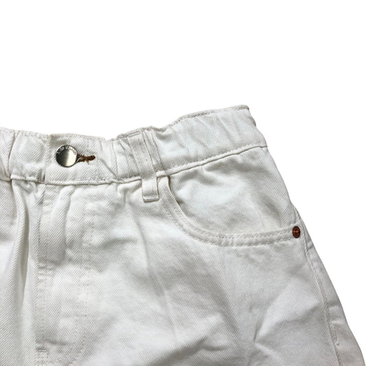 River Island Denim Specialist Women's White Shorts Size 6 Comfortable Fit