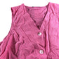 River Island UK10 Women's Pink Button Up Sleeveless Top Viscose Blend Casual