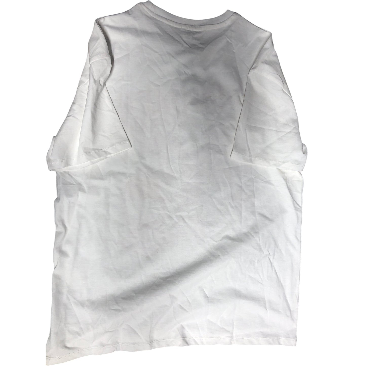 Summer Nights T-Shirt UK11-12 Casual White Cotton Pink Bow Graphic Tee