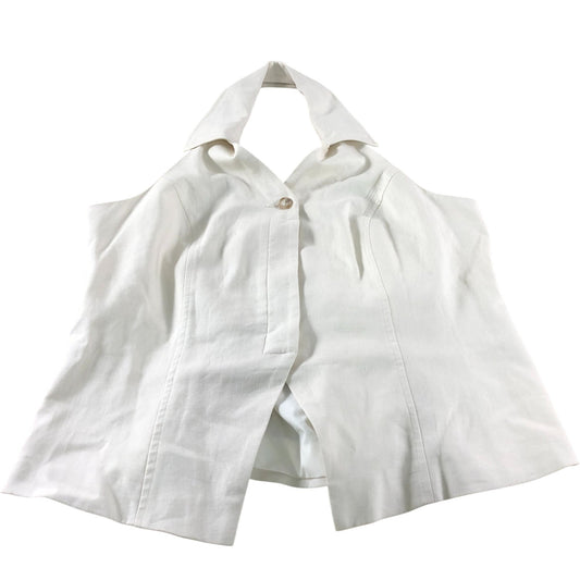 River Island UK16 Women's Cream Halter Neck Top