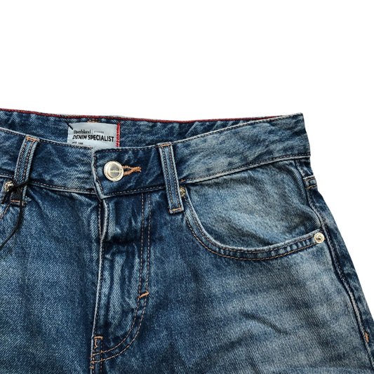 River Island Denim Specialist Shorts Women's Blue Classic Fit Cotton Size 8