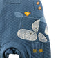 Mini Cuddles 6-9 Months Baby Overall Set Blue Quilted with Yellow Top