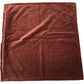 Brown Velvet Cushion Cover Soft Plush Texture Decorative Home Accent 53 x 52cm