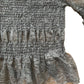 River Island Size 8 Women's Grey Lace Smock Top Short Sleeve Ruffled