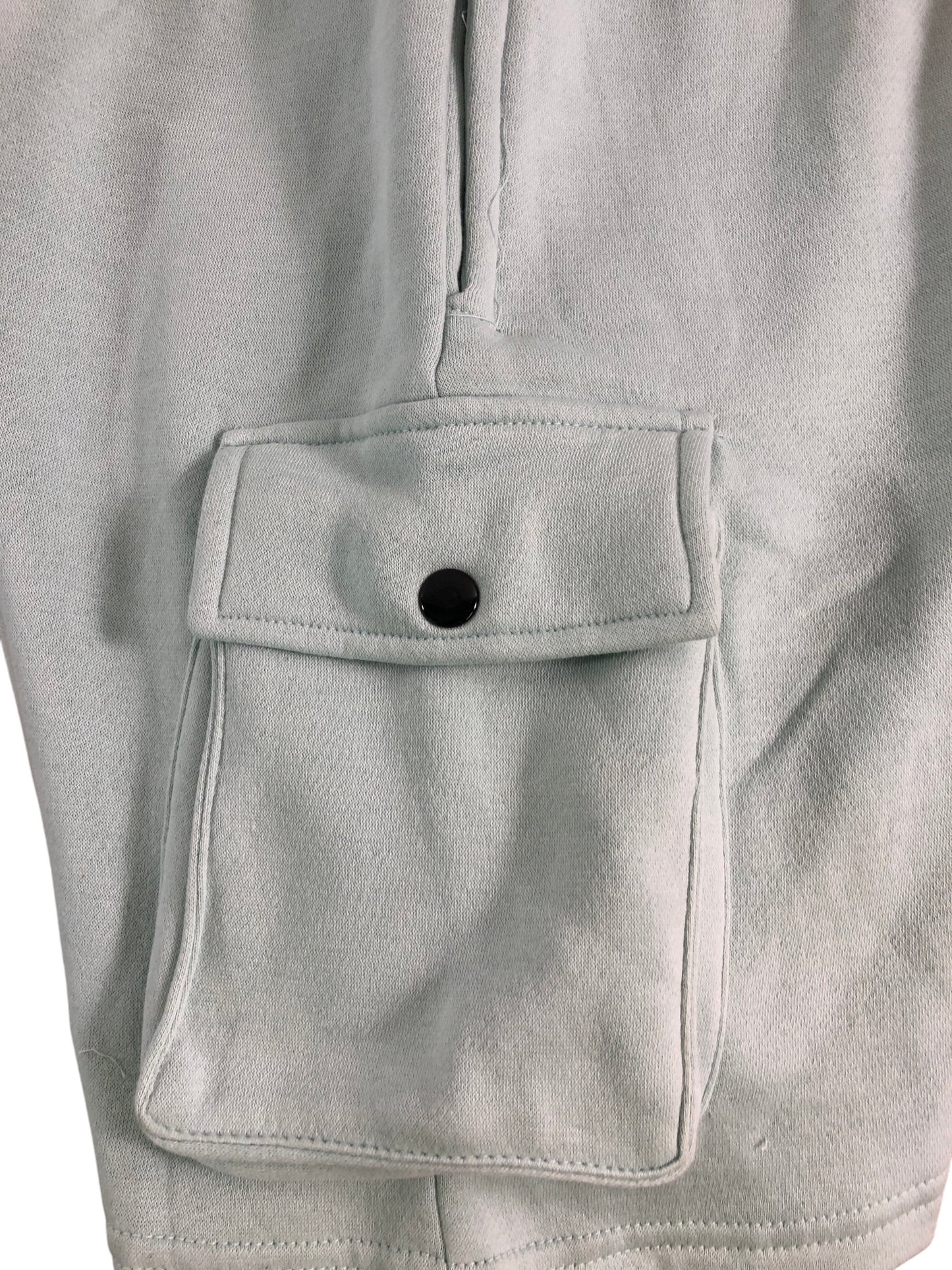 AVANT GARDE UK M Men's Cargo Shorts Light Blue Cotton Blend