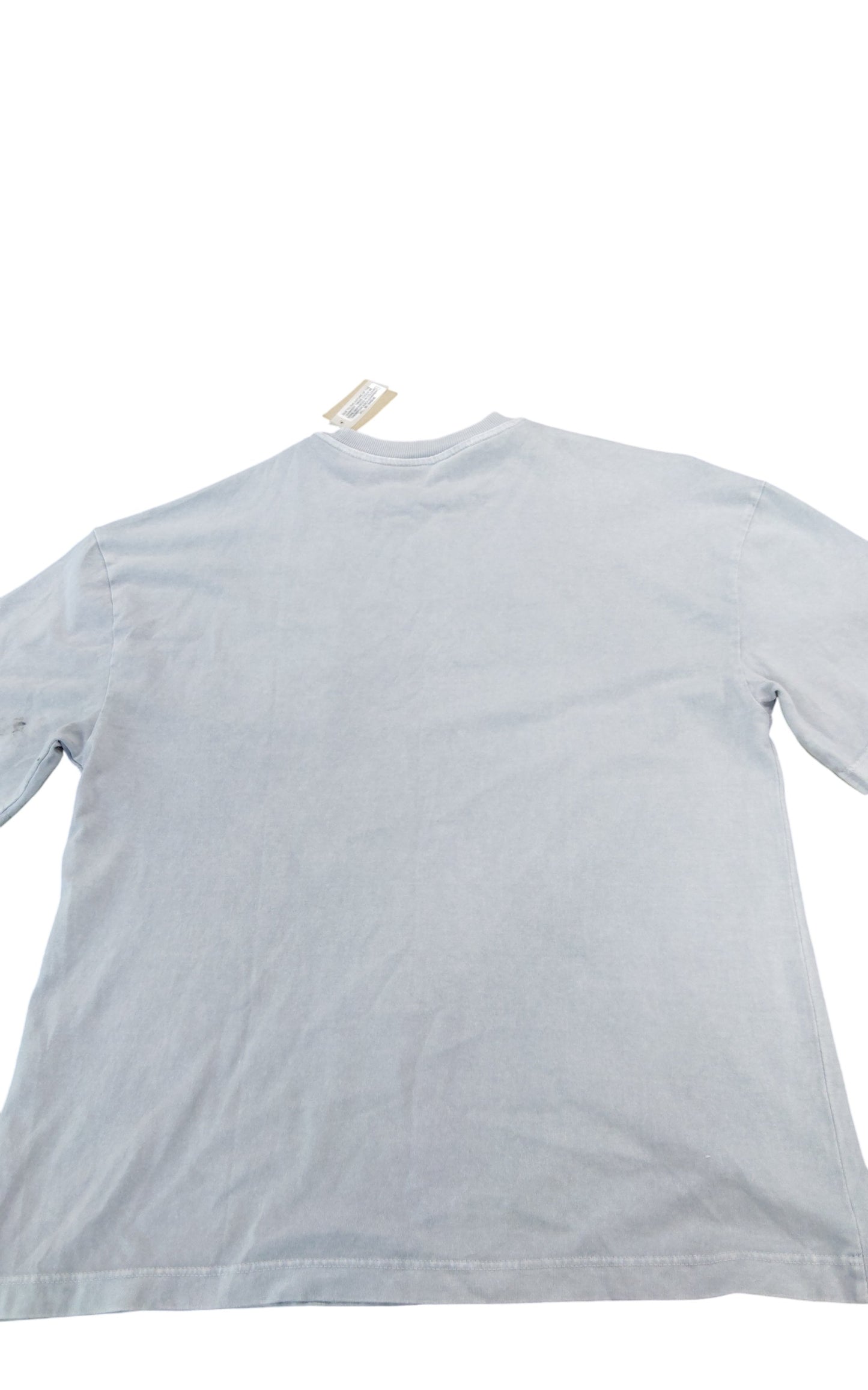 River Island Studios Oversized Fit T-Shirt Size S Men's Light Grey Casual Top