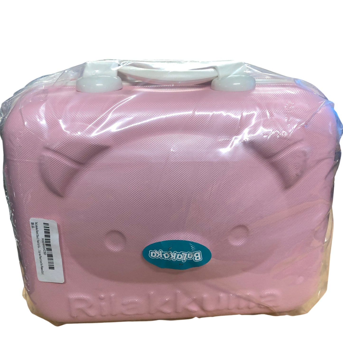 BALAKAKA Hard Shell Vanity Case Pink Rilakkuma Travel Storage for Women Girls