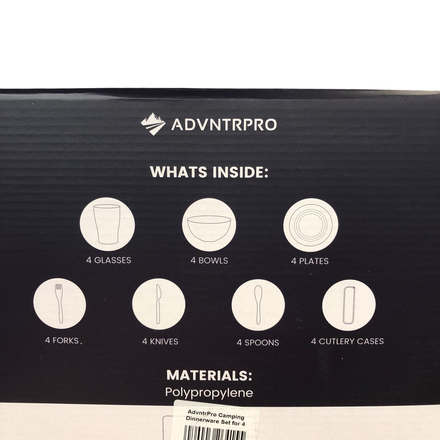 ADVNTRPRO Dinnerware Set 28 Piece Sustainable BPA Free Camping Tableware Set