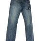 River Island Skinny Jeans W34 L34 Men's Blue Distressed Denim Trousers