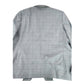 River Island Studios Men's Check Blazer UK48R Slim Fit Grey Formal Jacket