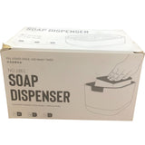 Soap Dispenser No1861 One Handed Operation Drain Design Easy Discharge White