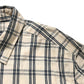 River Island Plaid Shirt S Men's Light Cotton Casual Shirt Blue White