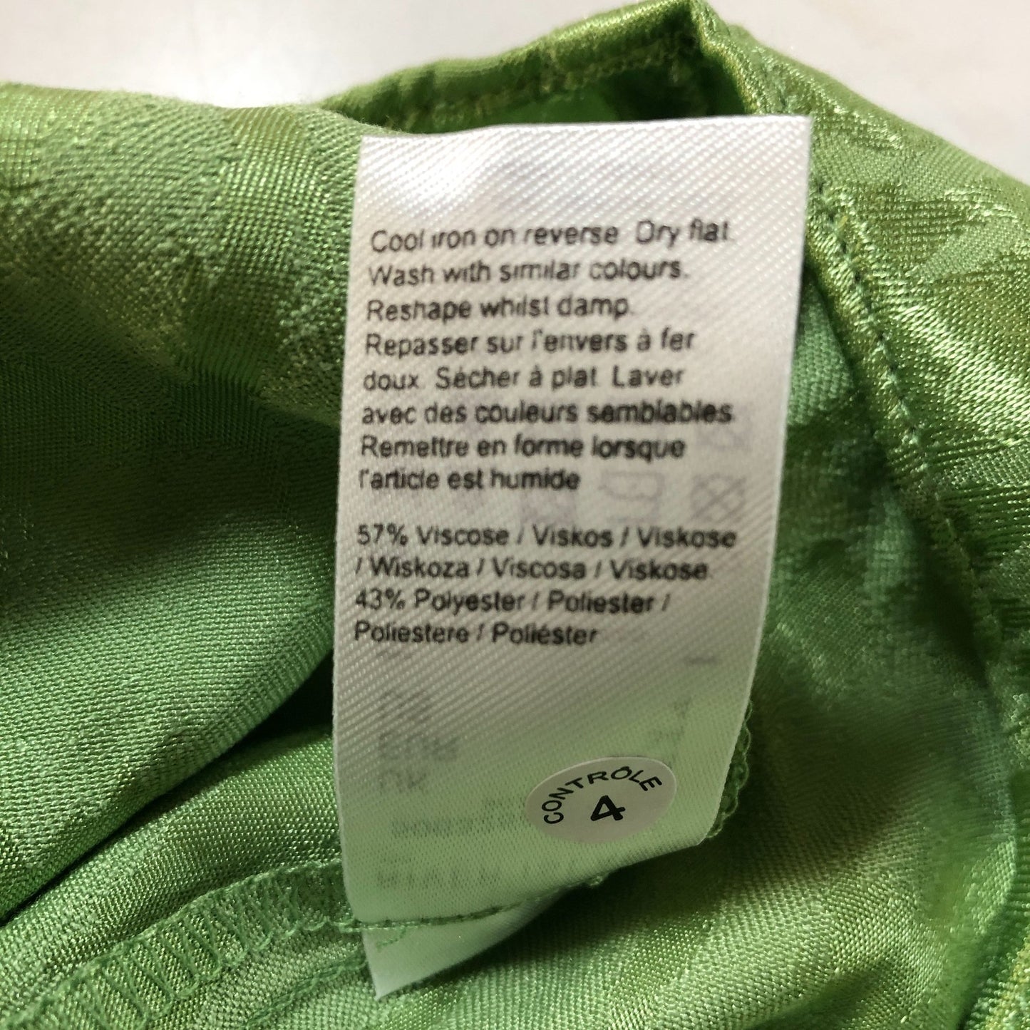 River Island Green Satin Long Sleeve Shirt Women's Button Up Pocket Style UK8