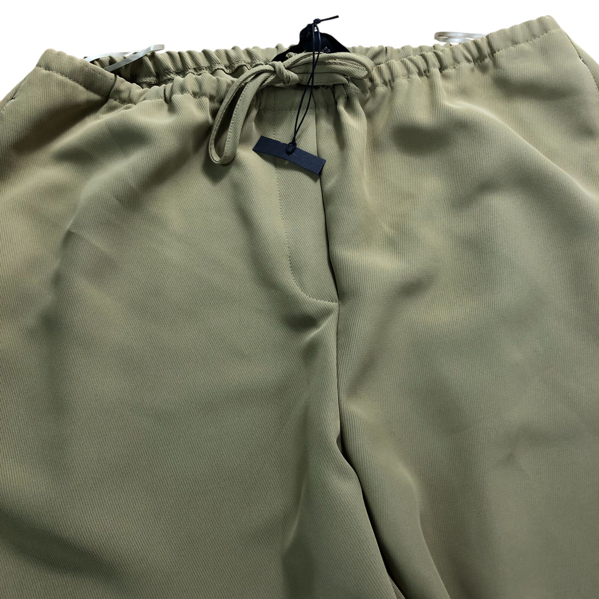 River Island Wide Leg Trousers Women's UK Size 12 Drawstring Khaki