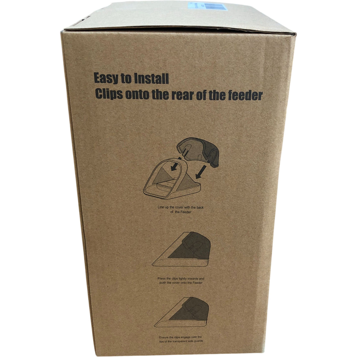 Pet Feeder Rear Cover Accessory For Automatic RFID Pet Feeder Easy Install