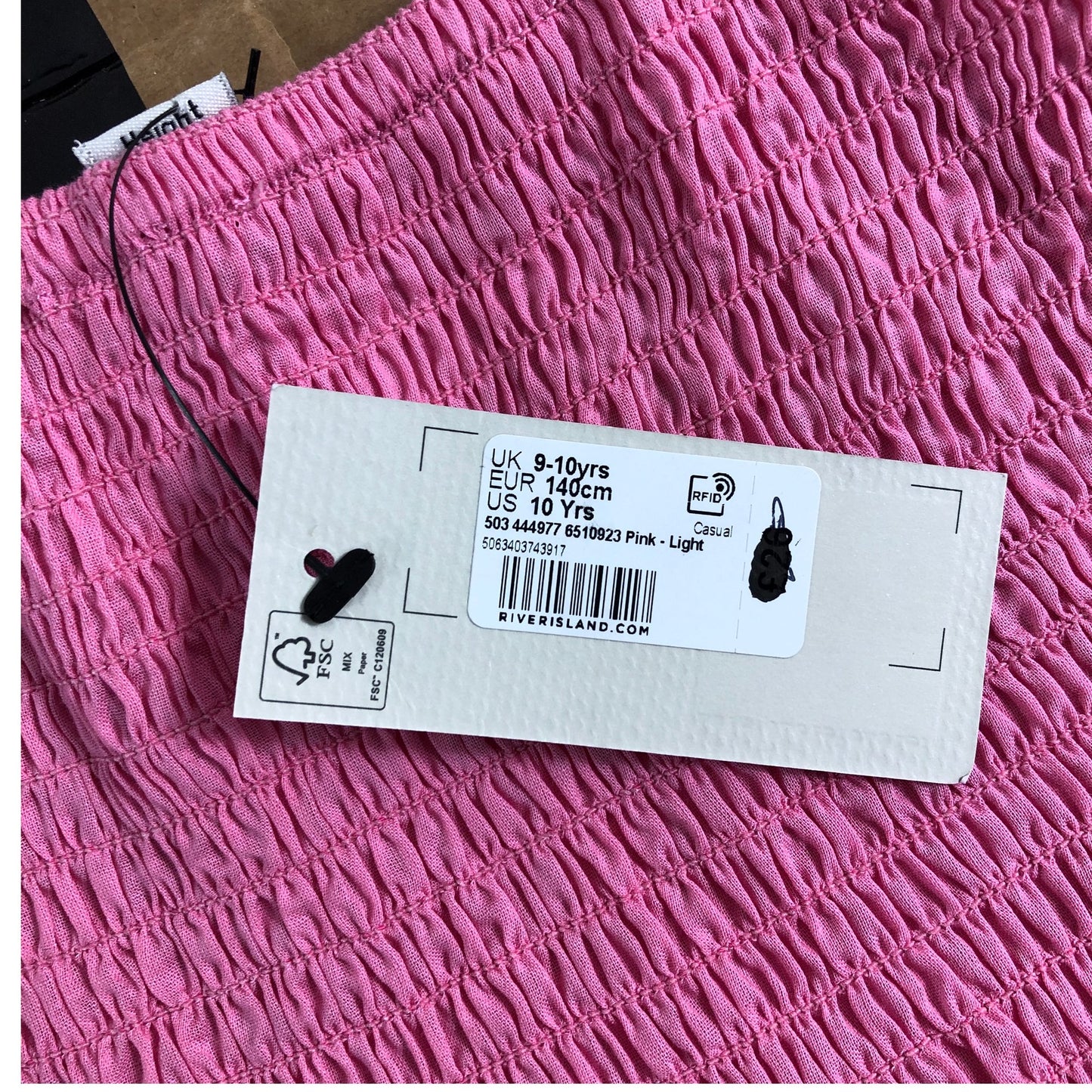 RIVER ISLAND Girls Pink Floral Embroidered Dress Size UK10 YEARS Casual Summer