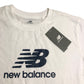 New Balance 15-16Y White Short Sleeve Logo T-Shirt Boys Sportswear Activewear