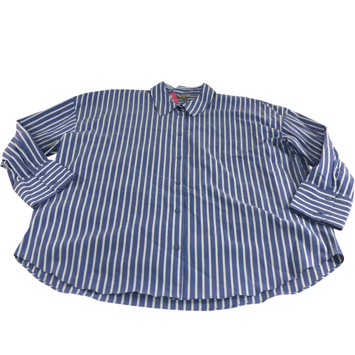 Rivers Island Blue Striped Shirt Size UK20 Women's Long Sleeve